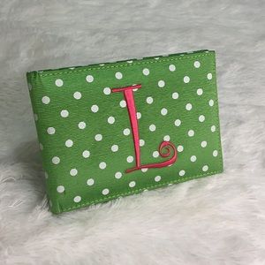 “L” Small Green Polkadot Pink L Photo Book